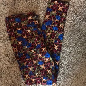 Flower lularoe leggings